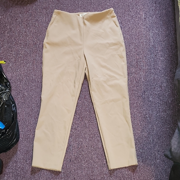 Beige High-Waisted Pants - Picture 1 of 3